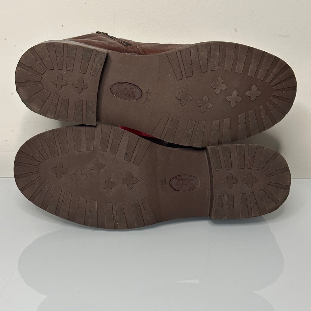 Sofft Beckie II Brown Italian Leather Boot 8M - Picture 7 of 9
